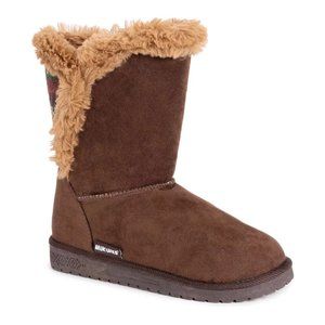MUK LUKS BOOTS - Size 9 - Brown